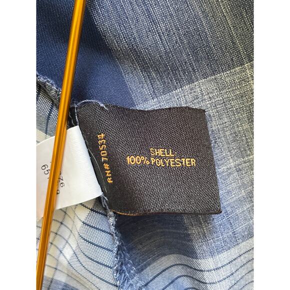 Orvis Trout Bum Shirt Short Sleeve Button Front Plaid Active Fit Blue Size XL - Picture 8 of 11